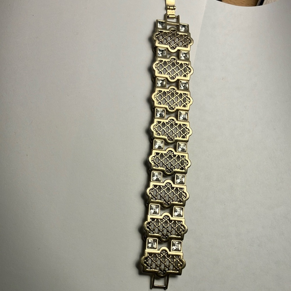 Gold and Silver Geometric Bracelet